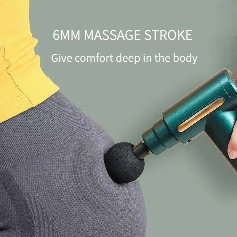 2024 Portable Fascia Gun Deep Tissue Massage Mini Lightweight Adjustable Speed Whole Body Massage Equipment