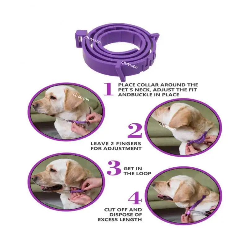 Pet Calming Collar for Cats Dogs Adjustable Anxiety Pheromone Reducing Pet Collar Lasting Natural Calm Relax Soothing Collars